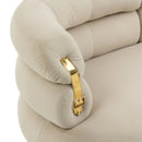 Accent Chair, leisure chair with Golden feet