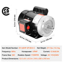 0.75HP Electric Motor 1725 RPM AC 115V/230V 56C Frame by HouseOfZazla