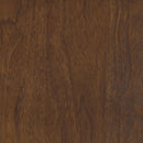 Shirley - 5 Piece Round Dining Table Set With Cushioned Chairs - Dark Walnut by HouseOfZazla