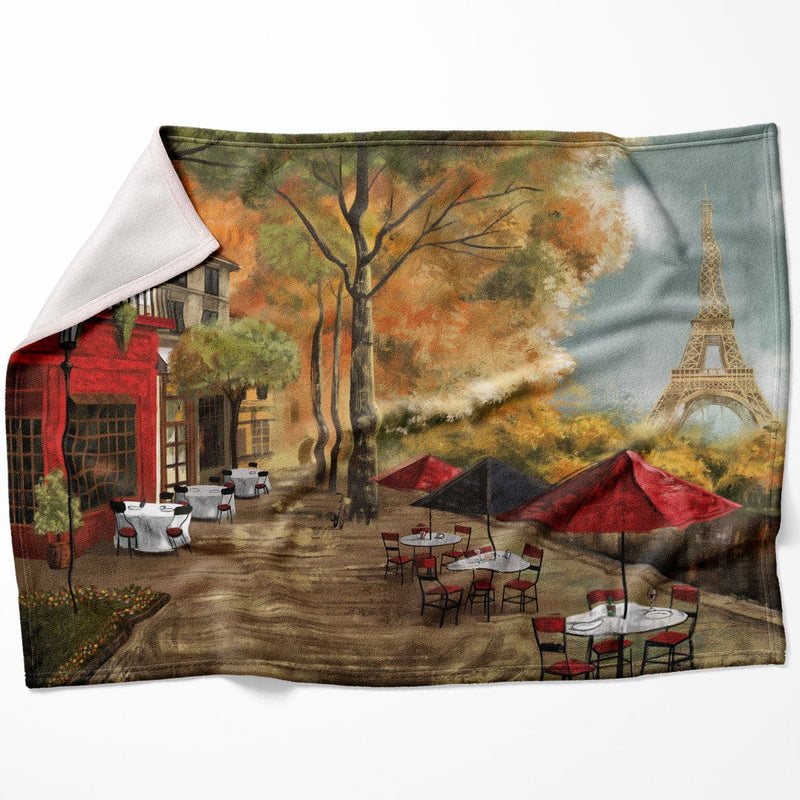 Cafe de la Tour Eiffel Blanket