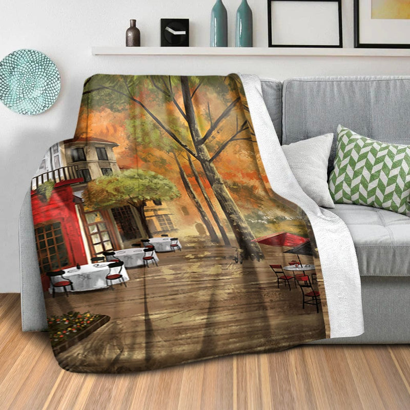 Cafe de la Tour Eiffel Blanket