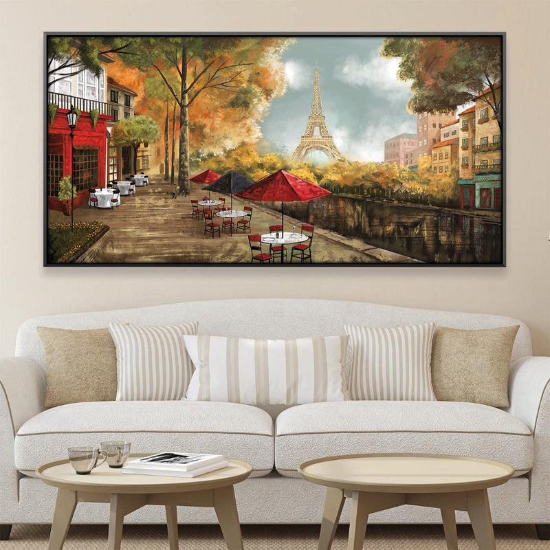 Cafe de la Tour Eiffel Canvas