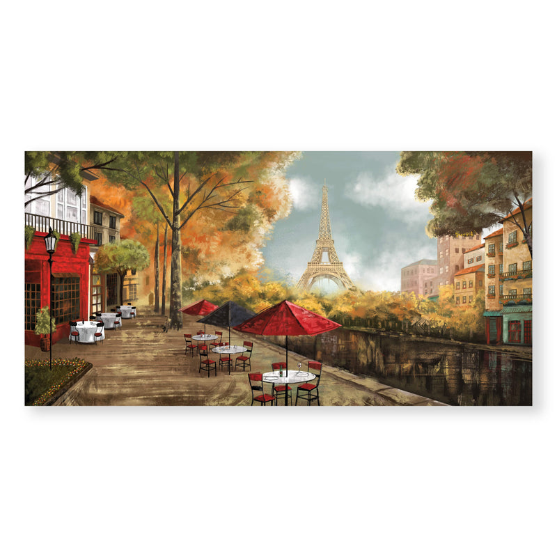 Cafe de la Tour Eiffel Canvas