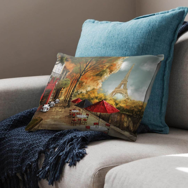 Cafe de la Tour Eiffel Cushion