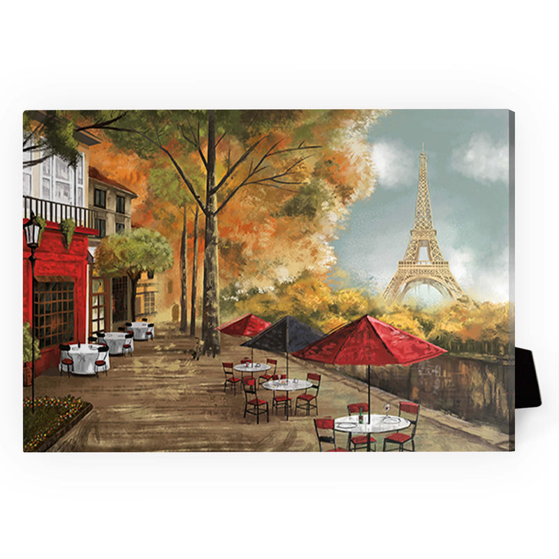 Cafe de la Tour Eiffel Desktop Canvas