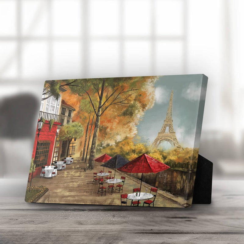 Cafe de la Tour Eiffel Desktop Canvas