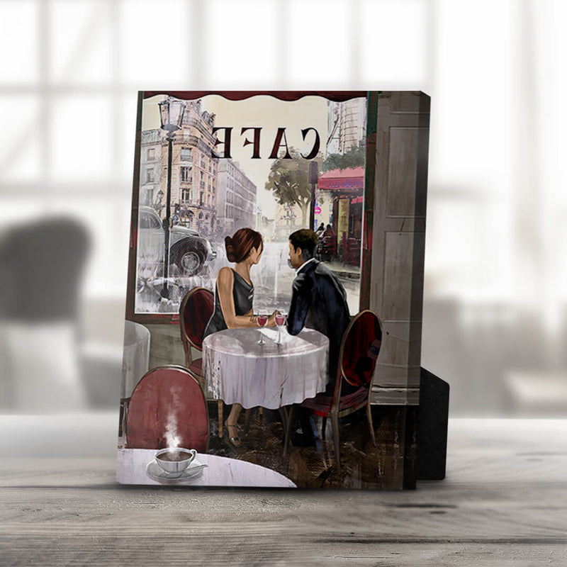 Cafe Love Desktop Canvas