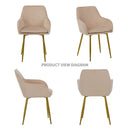 Dining Chair Set For Dining Rooms (Set of 2) - Beige