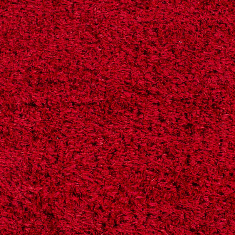 Siari Solid Red Shag Area Rug - Clearance