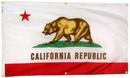 California Flag With Grommets Along with Edges for Wall Hanging by Flagman of America