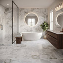 Calacatta Gold Honed Marble Tiles 12x12