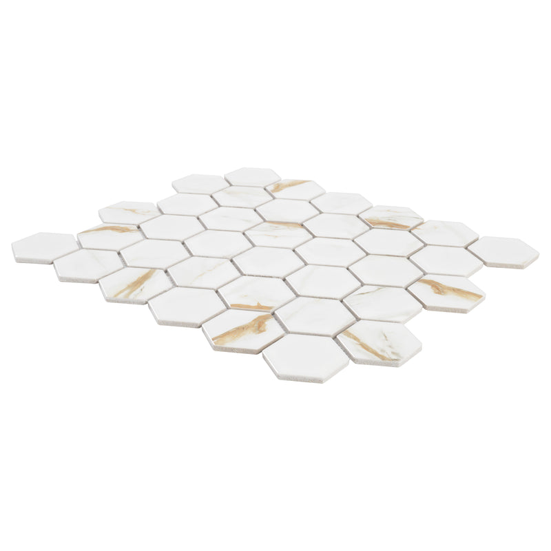MSI Calacatta Gold Matte 2" Hexagon, photo 4 of 15