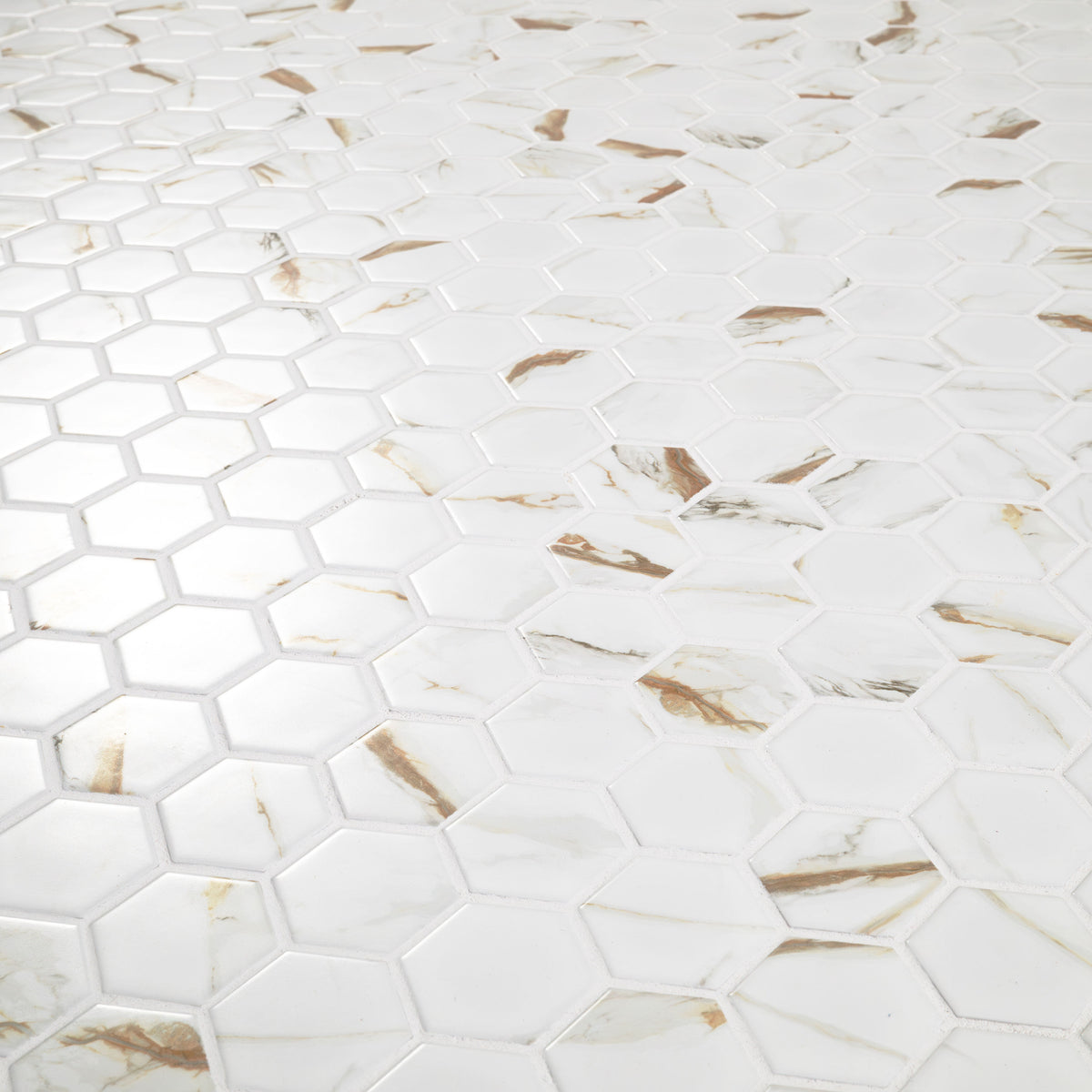 MSI Calacatta Gold Matte 2" Hexagon, photo 3 of 15