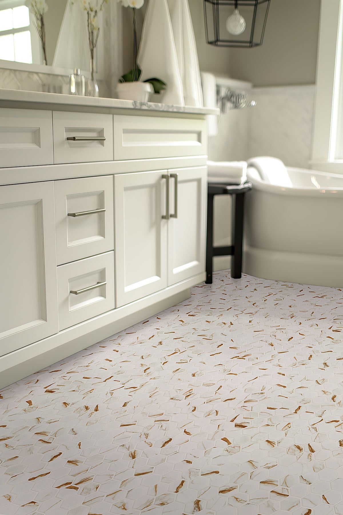 MSI Calacatta Gold Matte 2" Hexagon, photo 15 of 15