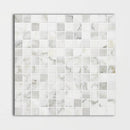 Calacatta Gold Polished 1x1 Marble Mosaics 12x12