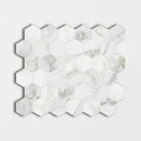 Calacatta Gold Polished Hexagon Marble Mosaics 12x12