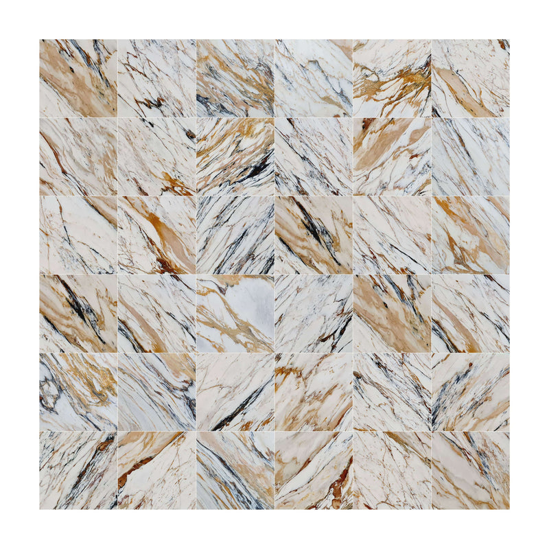 Calacatta Gold White Marble Polished Floor and Wall Tile