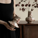 GobekUsa Calacatta Red Marble Vase - Home Decor Accent