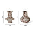 GobekUsa Calacatta Red Marble Vase - Home Decor Accent