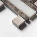 Calacatta T Polished Thin Basket Marble Mosaics 12x12
