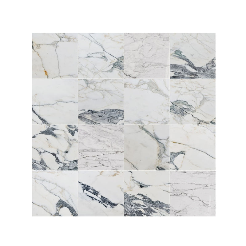 Calacatta Verde Marble Polished Floor and Wall Tile