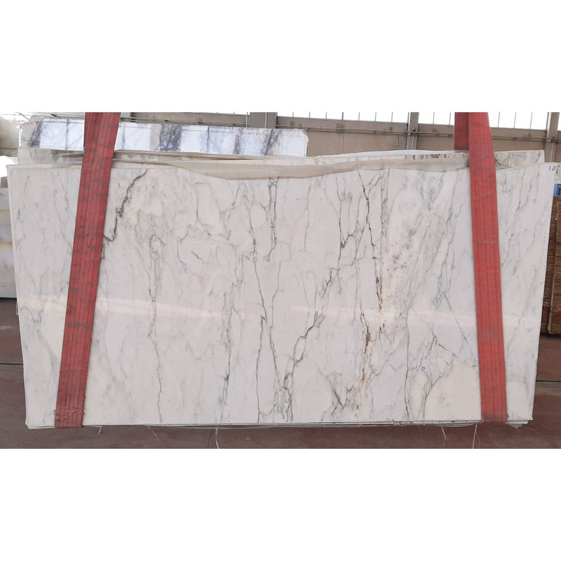 Calacatta Verde Bookmatching Polished Marble Slab