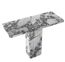 Calacatta Viola Marble Designer Console Polished (W)15" (L)40" (H)32" angle view