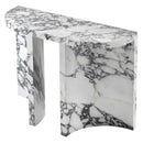 Calacatta Viola Marble Designer Console Table Polished Finish Curved Arched Legs