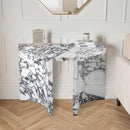 Calacatta Viola Marble Designer Arched Legs Console Polished (W)15" (L)40" (H)32" living room