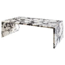 Calacatta Viola Marble Plain Design Modern Coffee Table - Polished Finish 20x36x12