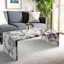 Calacatta Viola Marble Plain Design Modern Coffee Table - Polished Finish 20x36x12