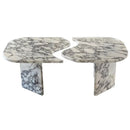 Calacatta Viola Marble Designer Coffee Table - Polished Set of 2