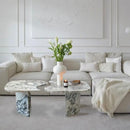 Calacatta Viola Marble Designer Coffee Table - Polished Set of 2
