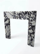 Calacatta Viola Marble Fluted Fireplace Mantel Polished 36x40