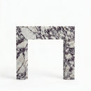 Calacatta Viola Marble Fluted Fireplace Mantel Polished (L)36" (H)40" (D)2.5"