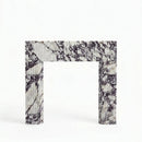 Calacatta Viola Marble Fluted Fireplace Mantel Polished 36x40