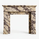 Calacatta Viola Marble Fluted Fireplace Mantel Polished (L)70" (H)52" (D)7"