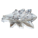 Calacatta Viola Marble Vessel Sink Handcrafted Leaf Design Bathroom Vanity