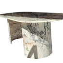 Calacatta Viola Marble Oval Dining Table - Polished 36x88 inch