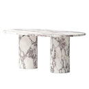 Calacatta Viola Marble Oval Dining Table - 75-inch Polished Finish