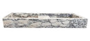 Handcrafted Calacatta Viola Marble Double Wall Sink 53 Inch