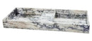 Handcrafted Calacatta Viola Marble Double Wall Sink 53 Inch