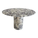 Calacatta Viola Marble Round Dining Table 48in - Handcrafted