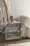 Calacatta Viola Marble End Table Nightstand Polished 14x18x18