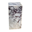 Calacatta Viola Marble Cube Design Modern Polished End Table Nightstand 14x14x24