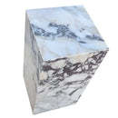 Calacatta Viola Marble Cube Design Modern Polished End Table Nightstand 14x14x24