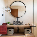 Calacatta Viola Marble Rectangular Ribbed Bathroom Sink (W)16" (L)16" (H)6"