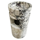Calacatta Viola Marble Pedestal Bathroom Sink 18x18 Polished