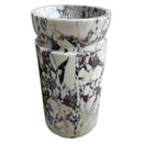 Calacatta Viola Marble Pedestal Bathroom Sink 18x18 Polished