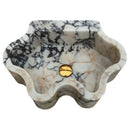 Wavy Edge Calacatta Viola Marble Wall Mount Bathroom Sink By GMStone